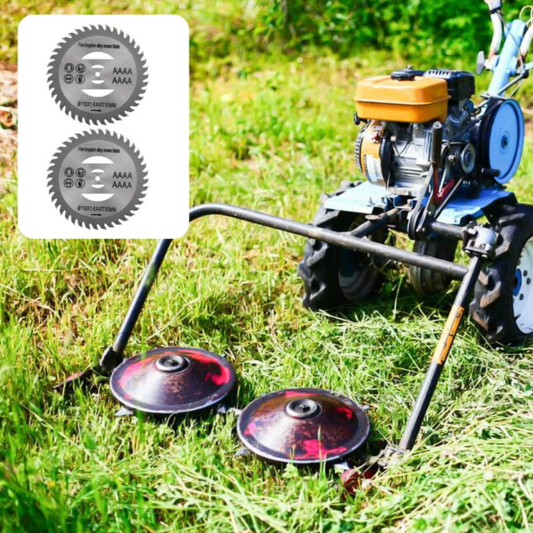 2 Pcs Brush Cutter Blades Lawn Mower Cutters Circular Electric Mower Blades
