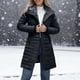 thumbnail image 4 of AUNVITO Women's Color Block Hooded Long Sleeve Casual Coat Relaxed Fit Street Style, 4 of 8
