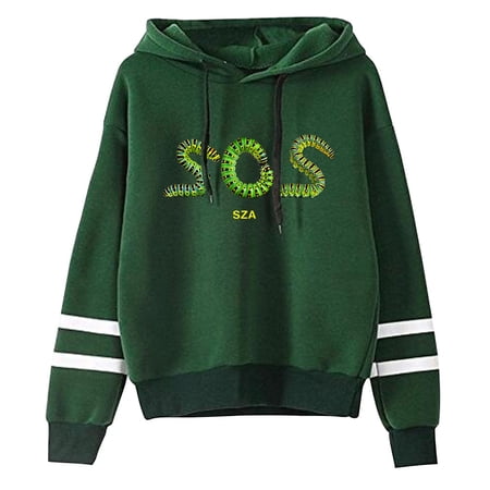 SZA Caterpillar Logo Pullovers SOS Lana Album Merch Pocketless Parallel Bars Sleeve Streetwear