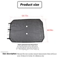 thumbnail image 4 of CheroCar Sunshade Mesh Sun Shade for Jeep Wrangler JK JKU 2007-2017 4 Doors Black, 4 of 8