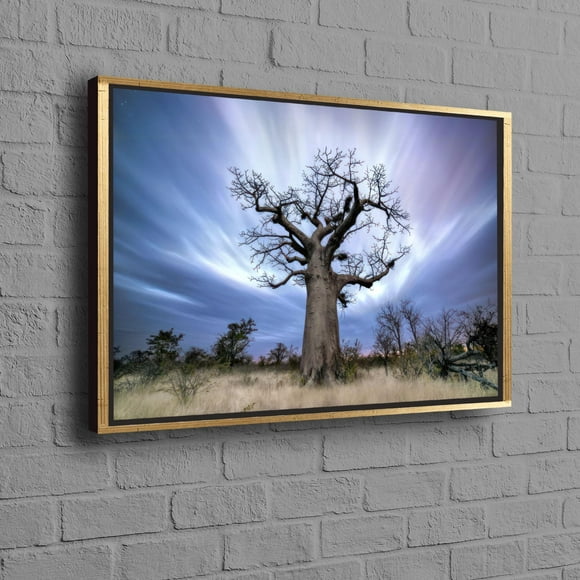 Grande Toile 3D avec Grand Arbre Paysage Parfait comme Cadeau de Demoiselle d'Honneur Ou Décoration Murale Côtière pour Elle