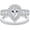 Double Halo Pear White, variant on 2 Ct Moissanite Bridal Ring Sets Double Halo Pear Cut Engagement Promise Rings for Women Size 6