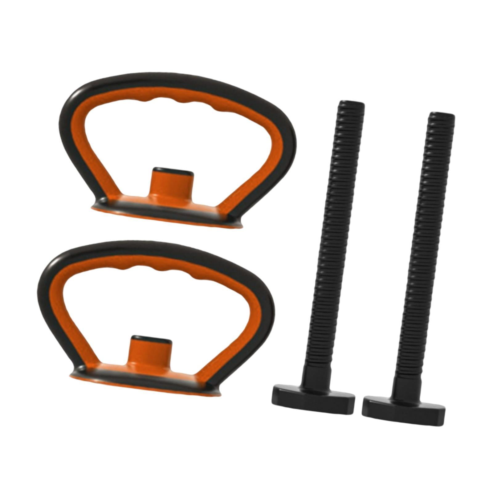 Baoblaze Kettlebell Handle Equipment Kettle Bell Grip for Workout Fitness Competition black 2 handle 2 rod