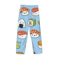 thumbnail image 5 of Easygdp Kawaii Sushi Men's Pajama Pant, Sleep Elastic Waistband Lounge Pants - X-Large, 5 of 9