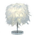 thumbnail image 1 of Simple bedroom bed feather lamp Silver pole Princess bed lamp, 1 of 5