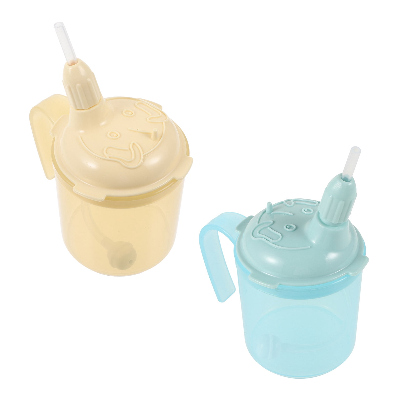 DEEPCRAFF 2-Pack Adult Spill-Proof Drinking Cups PP Material for Bedridden Seniors and Patients, and