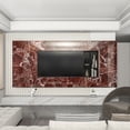 thumbnail image 2 of Marble Wallpaper for Countertops 400"x15.8" Ababoorty Waterproof Faux Dark Cherry Red Granite Contact Paper Covers Counter Top Self Adhesive Vinyl Wall Paper for Decor Bathroom Counters Vanity Desk, 2 of 8