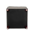 thumbnail image 4 of Homebeez Square Fabric Storage Ottoman Foot Rest Light Brown, 4 of 8