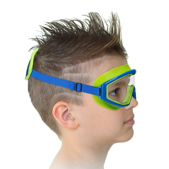 Gafas de natación RUIGAO Kis Dinosaur Azul/Verde para niños de 4 a 7 años