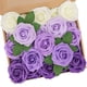 thumbnail image 1 of Flores artificiales N&T NIETING Rose, 25 unidades con tallos, color morado, 1 of 8