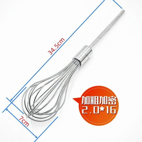 Accesorio para batidora de mano de alta resistencia, batidor de acero inoxidable para taladro eléctrico, herramienta para hornear y cocinar, fácil de limpiar y reemplazar.