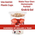 thumbnail image 2 of 12 oz Clear Plastic Parfait Cups with Insert 3.25oz & Flat Lids No Hole, 2 of 6