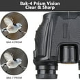 thumbnail image 4 of Binoculars for Adult, Hootek 12x25 Binoculars for Bird Watching and Hunting, High Magnification and Large View Night Vision Binoculars, Waterproof Clear BAK4 Prism FMC Lens, Compact Binoculars, Black, 4 of 7