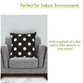 thumbnail image 2 of Majestic Home Goods Decorative Black Large Polka Dot Extra Large Pillow, 2 of 4