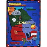 Kid Essentials - Geography & Environment State the Facts - Georgia, 10'9" x 13'2", Multicolored