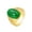 Green, variant on Unisex Stainless Steel Vintage Simple Oval White Agate Gemstone Flower Pattern Carved Signet Ring Princess Cut Promise Wedding Band Size 12