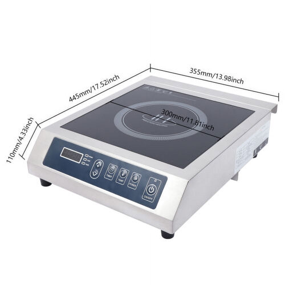 Portable Induction Cooktop Stainless Steel Countertop Cooker 13-speed Adjustment