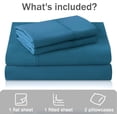 thumbnail image 4 of King Bed Sheets Set, Soft Breathable Bedding Sheet Set, Sheets Set with 16" Deep Pocket Design (4 Pieces, King, Paon), 4 of 8