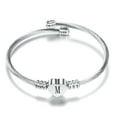 thumbnail image 3 of Pulsera De Manguito Retorcido, Letra De Decoración Del Corazón Grabado 2pcs Pulsera De Cable Retorcido Titanio Resistente Ajustado Para Hombres Diarios Para Hombres, 3 of 7