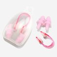 thumbnail image 3 of Tapones para los oídos protectores de natación a prueba de agua antirruido + kits de clip para la nariz (rosa), 3 of 6