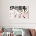 thumbnail image 2 of Wynwood Studio 'Shopping Girls Luxe Blush' Fashion and Glam Wall Art Canvas Print - Pink, Gold, 24" x 16", 2 of 2