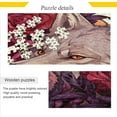 thumbnail image 2 of Wolf and Flowers 1000 Piece Puzzle for Adults, Family Game Intellective Toys Wall Art Work for Educational Gift Home Decor, 2 of 7