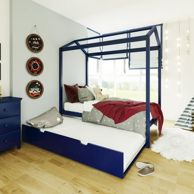Brionna Solid Wood House Twin Platform Bed Recommended Mattress