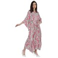 thumbnail image 3 of Moomaya Printed Sleep Loungewear For Women kimono sleeves Kaftan Resort Dress/ Maternity Wear, 3 of 7