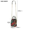 thumbnail image 2 of FORMRS Crossbody Bag for Women Quilted Travel Shoulder Cell Phone Purse with Chain Strap Handbag, Blue Abstract Lines, 2 of 7
