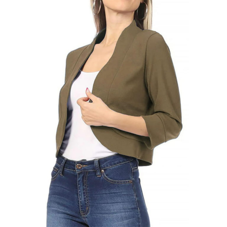 Miluxas Women's Oversized Denim Jacket