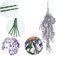thumbnail image 2 of Mecorevxz Christmas Decorations Artificial Hanging Plants Simulation Hanging Rattan Fake Flowers Vines Decoration Wedding Living Room Simulation Green Plants（Purple）, 2 of 8