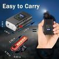 thumbnail image 5 of RONY 1000 Lumen Rechargeable Mountain Bike Light Set, Waterproof Safety Bike Front & Rear Light for Road Mountain Night Riding, Black, 5 of 10
