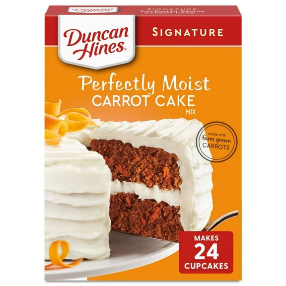Pack of 2 Duncan Hines Signature Perfectly Moist Carrot Cake Mix, 15.25 oz