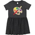thumbnail image 3 of Inktastic Artist Palette and Brush Girls Toddler Dress, 3 of 5