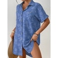 thumbnail image 6 of Bsubseach Fashion Swim Cover Up for Women Button Down Shirt Floral Bathing Suit Coverup Summer Outfits, 6 of 6