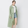 thumbnail image 4 of Capa de lluvia impermeable Yinane con capucha para mujer XL Verde, 4 of 8