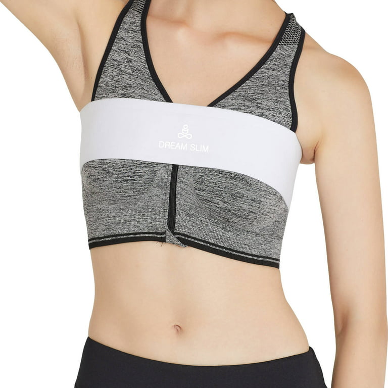 DREAM SLIM No-Bounce High-Impact Breast Support Band Extra Sports Bras for  Women Adjustable Straps 