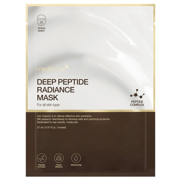 Mascarilla facial medicube deep peptide radiance 1 pza