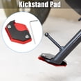 thumbnail image 2 of Unique Bargains 1 Set Aluminum Alloy Motorcycle Kickstand Plate Pad for Honda Cross Cub with Wrench Black Red, 2 of 6