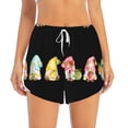 thumbnail image 4 of Lsque Hello Summer Gnome Printed Women's Running Shorts with Liner Pockets,Elastic Quick Dry Workout Athletic Gym Yoga Shorts,Womens High Waist Shorts-XX-Large, 4 of 9