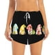 thumbnail image 2 of Balery Hello Summer Gnome Pantalones cortos deportivos para mujer con forro y dos bolsillos, elásticos, para entrenamiento, gimnasio, yoga-Large, 2 of 7