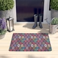 thumbnail image 2 of Red Boho Ethnic Geometric Flannel Non Slip Door Rugs,Washable Door Mats Indoor,Decorative Door Mats,Dirt-Resistant and Absorbent Doormat for Entrance,Bedroom,Kitchen,Bathroom,31.5"x17", 2 of 4