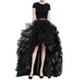 thumbnail image 5 of Women Tulle Tutu Long Skirt High Waist Floor Length Maxi Tulle Layered Skirt Wedding Night Out Party A-Line Skirt, 5 of 8