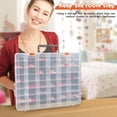 thumbnail image 4 of Paquete de 2 Cajas Organizadoras Grandes de Plástico Transparente de 48 Rejillas con Divisores Ajustables, Organizadores de Cuentas para Almacenamiento de Joyas, 4 of 5