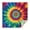 Colorful Rainbow Tie-1, variant on Rainbow Tie Dye Radial Pattern Square Tablecloth,Waterproof Square Table Cover,Wipeable Spillproof Washable Table Cover for Home Kitchen Party Decor 42"X42"(107x107cm)