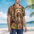 thumbnail image 6 of Cocker Spaniel Dog Men'S 3d Print Casual Button Down Shirts, Novelty Hawaiian Short Sleeves 2xl, 6 of 7