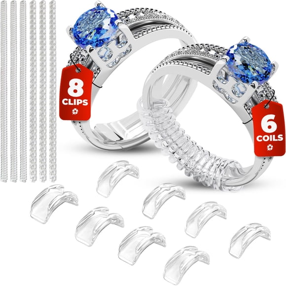 Juego de ajustadores para anillos 5 STARS UNITED con clips y espirales