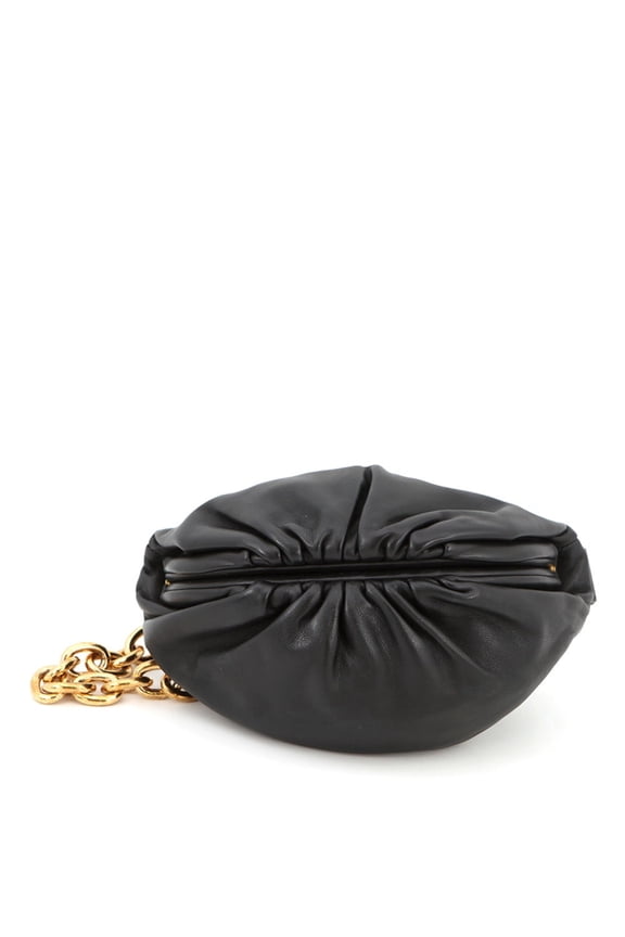 Pre-Owned Bottega Veneta Body Bag The Chain Pouch Leather 651445 BOTTEGA VENETA Black Handbag