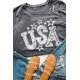 thumbnail image 5 of ABPHQTO Camiseta de manga corta con gráfico America Honey de mujer en blanco, 5 of 5