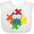 thumbnail image 3 of Inktastic Autism Awareness Puzzle Piece Owl Boys or Girls Baby Bib, 3 of 4